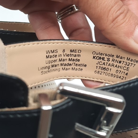 Juicy Couture Atarah Ice Perforated Strapped Stiletto Platform Pumps Size 8 Shoe - Picture 12 of 14